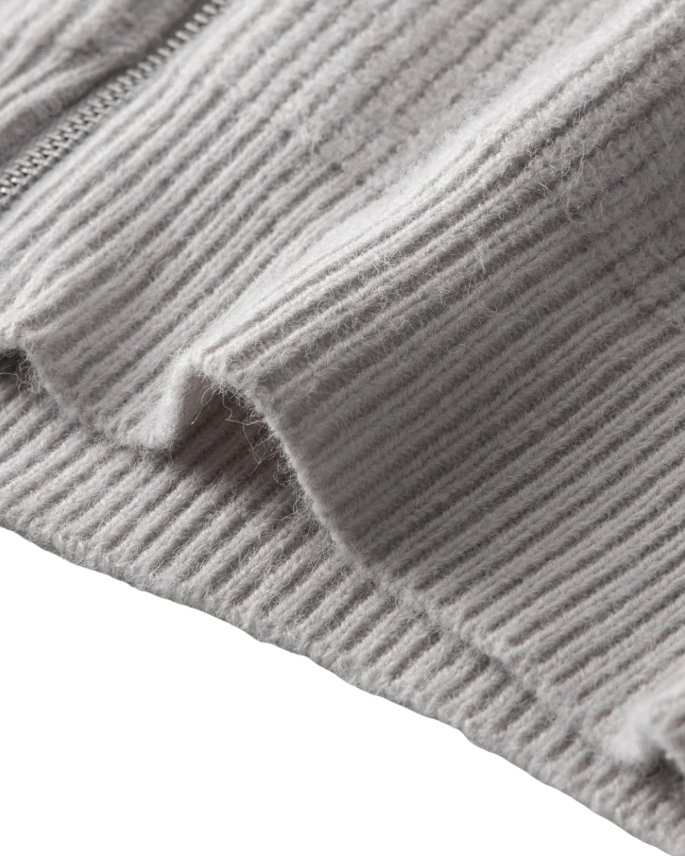 Cardigan Zippé en Laine Mérinos Quatre Saisons