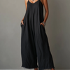 Léa - Combinaison minimaliste en lin pour femme