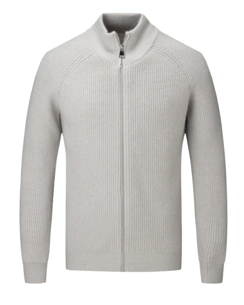 Cardigan Zippé en Laine Mérinos Quatre Saisons