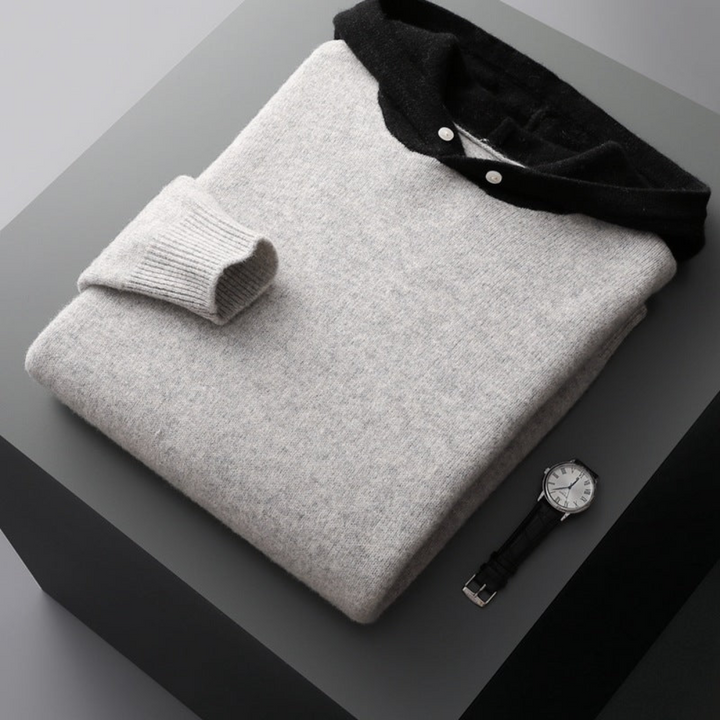 Hoodie en Laine Merino Nova