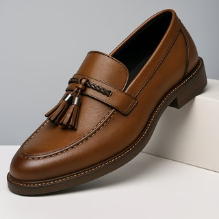 Mocassins en Cuir avec Franges
