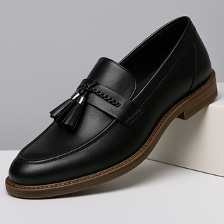 Mocassins en Cuir avec Franges