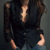 Teresa | Blazer à Manches Semi-Transparentes