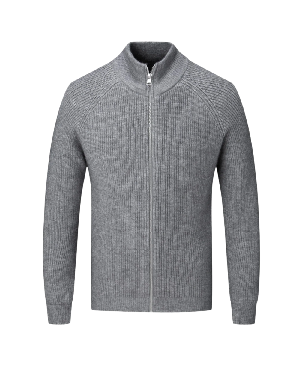 Cardigan Zippé en Laine Mérinos Quatre Saisons