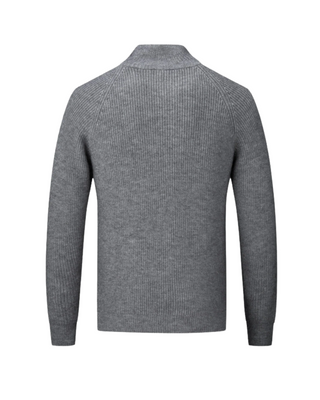Cardigan Zippé en Laine Mérinos Quatre Saisons