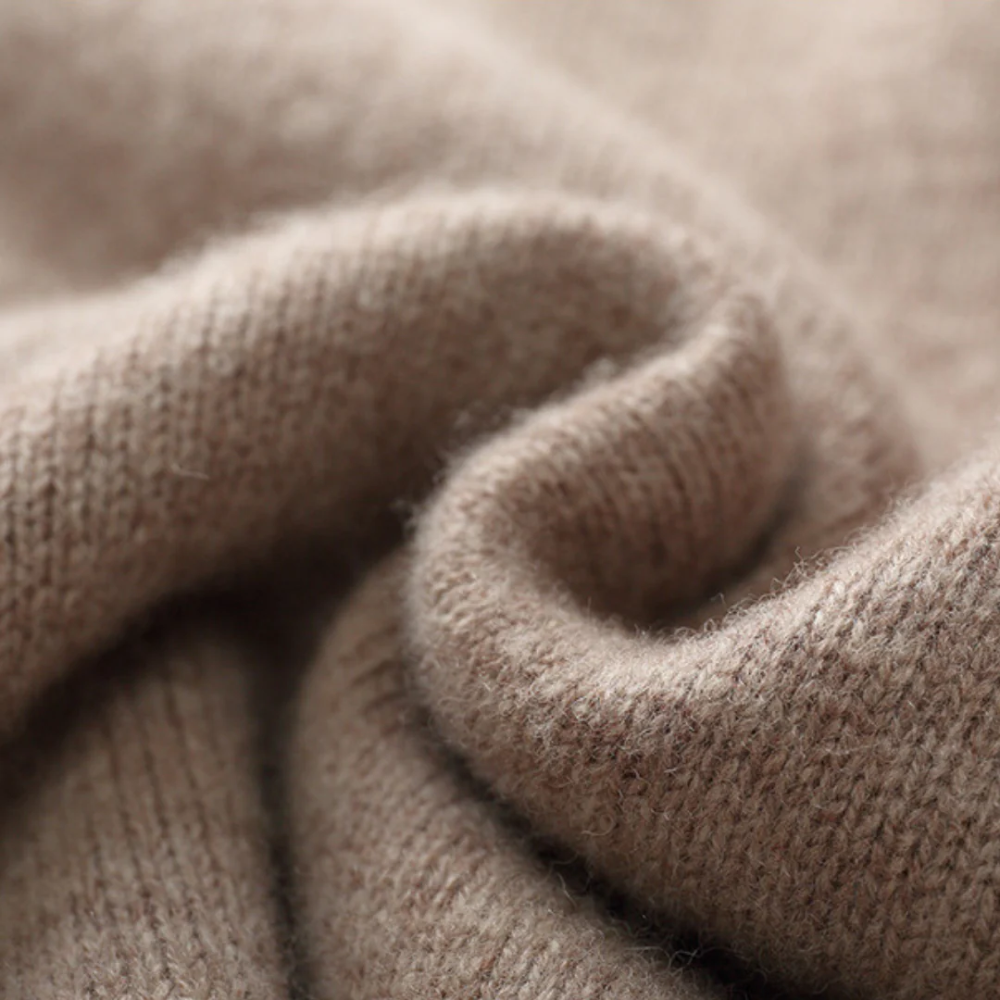 Pull zippé en laine mérinos Taranto