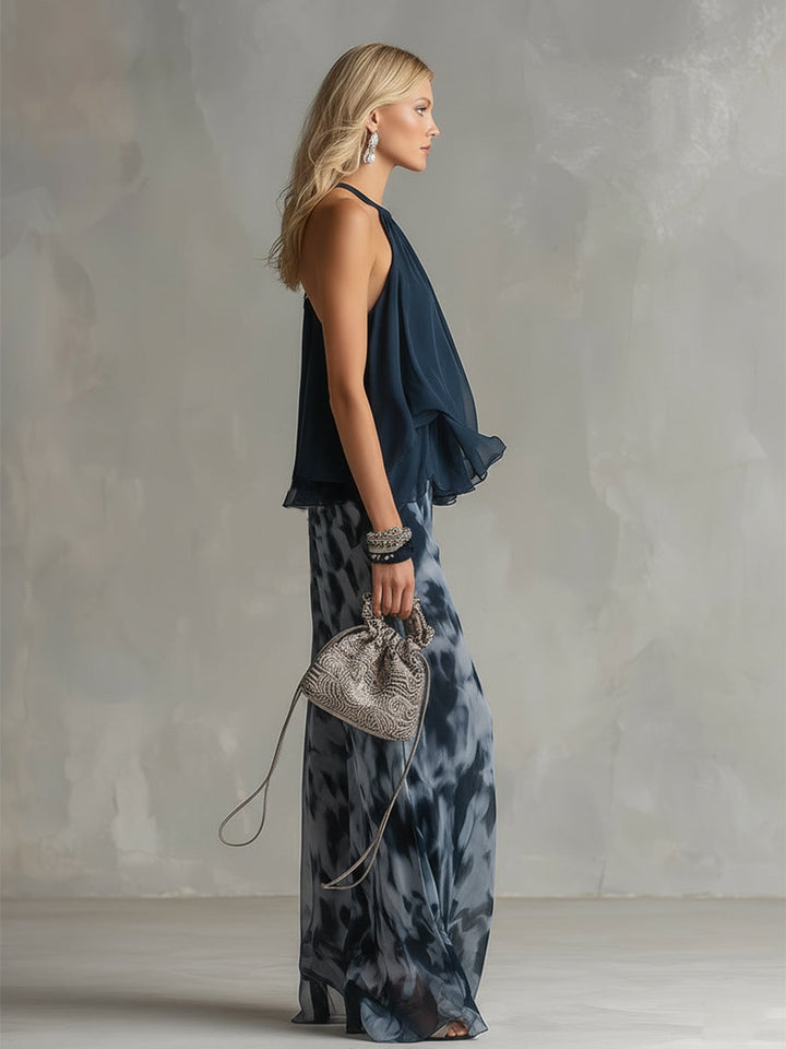 Elisa | Ensemble élégant et léger avec un top fluide et un pantalon large