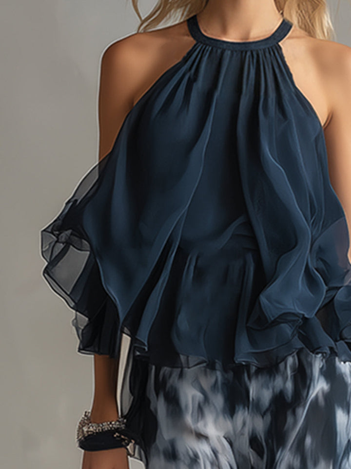 Elisa | Ensemble élégant et léger avec un top fluide et un pantalon large