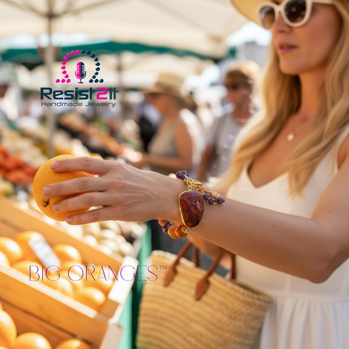 BIG ORANGES™ — Bracelet en Gemmes