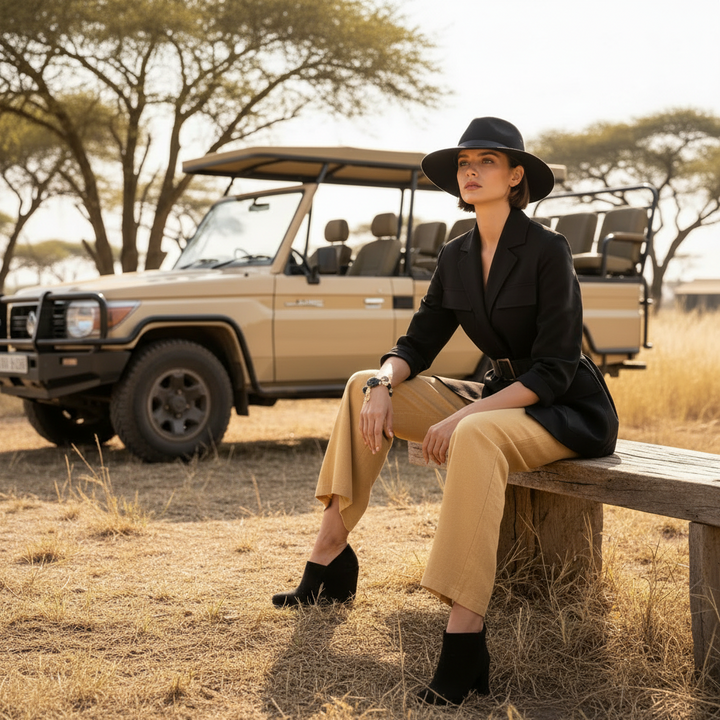 Ensemble BLACK ZEBRA™ - Bracelet &amp; Boucles d&