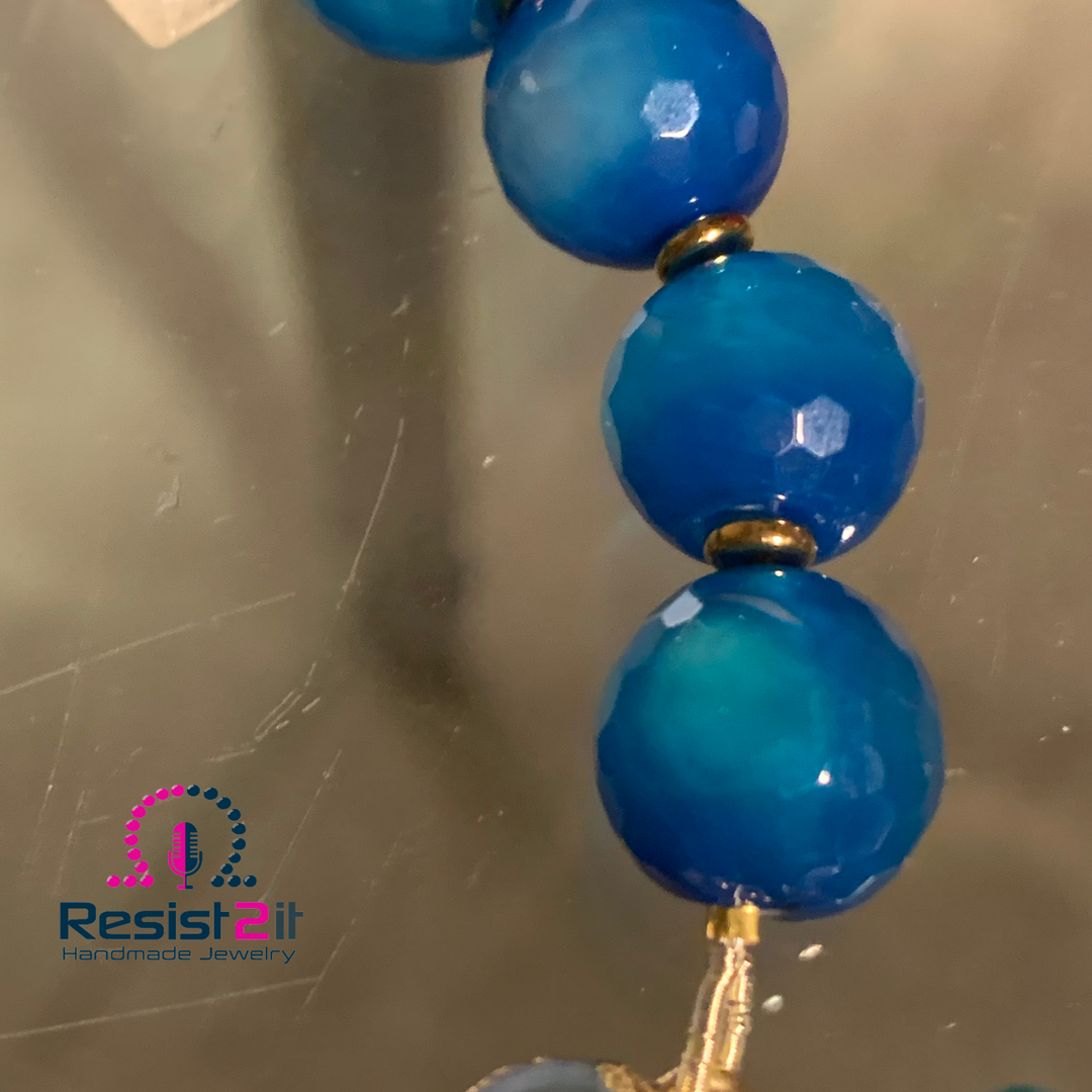 BRACELET AGATE BLEUE™