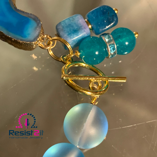 BRACELET AGATE BLEUE™