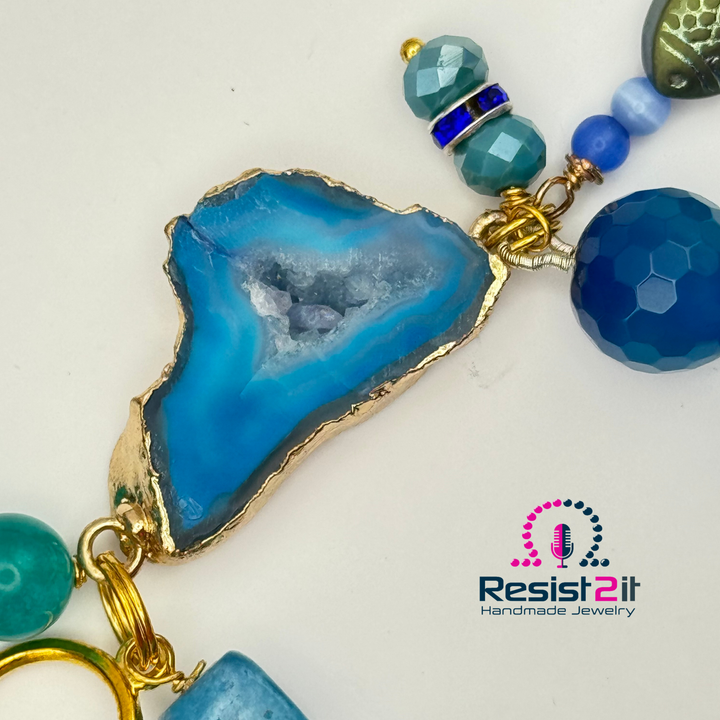 BRACELET AGATE BLEUE™