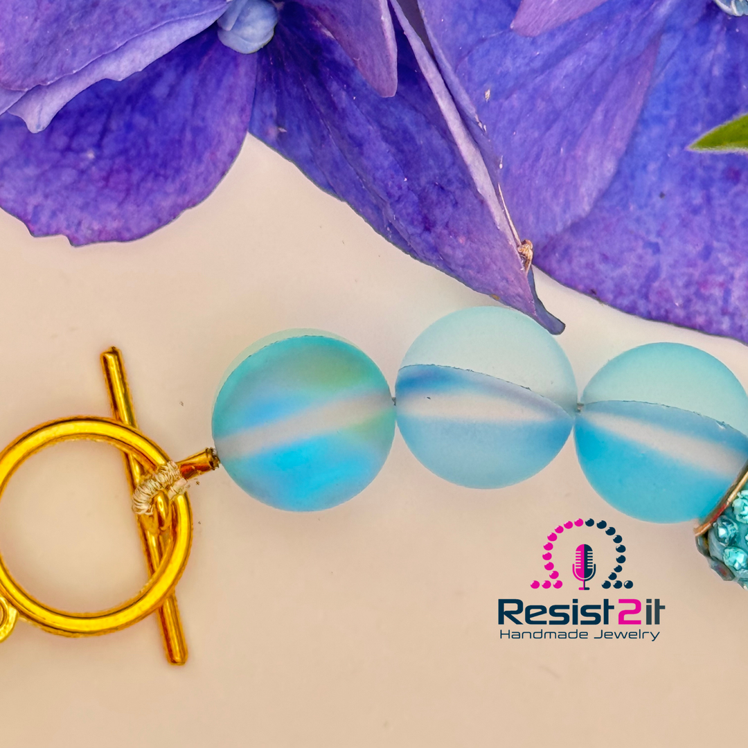BRACELET AGATE BLEUE™