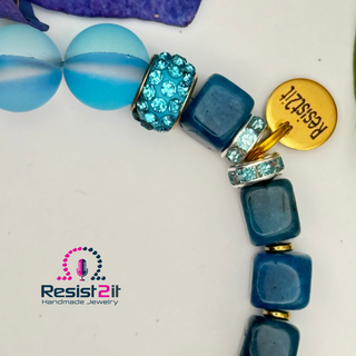 BRACELET AGATE BLEUE™