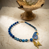 Blue Portal | Collier en agate et apatite