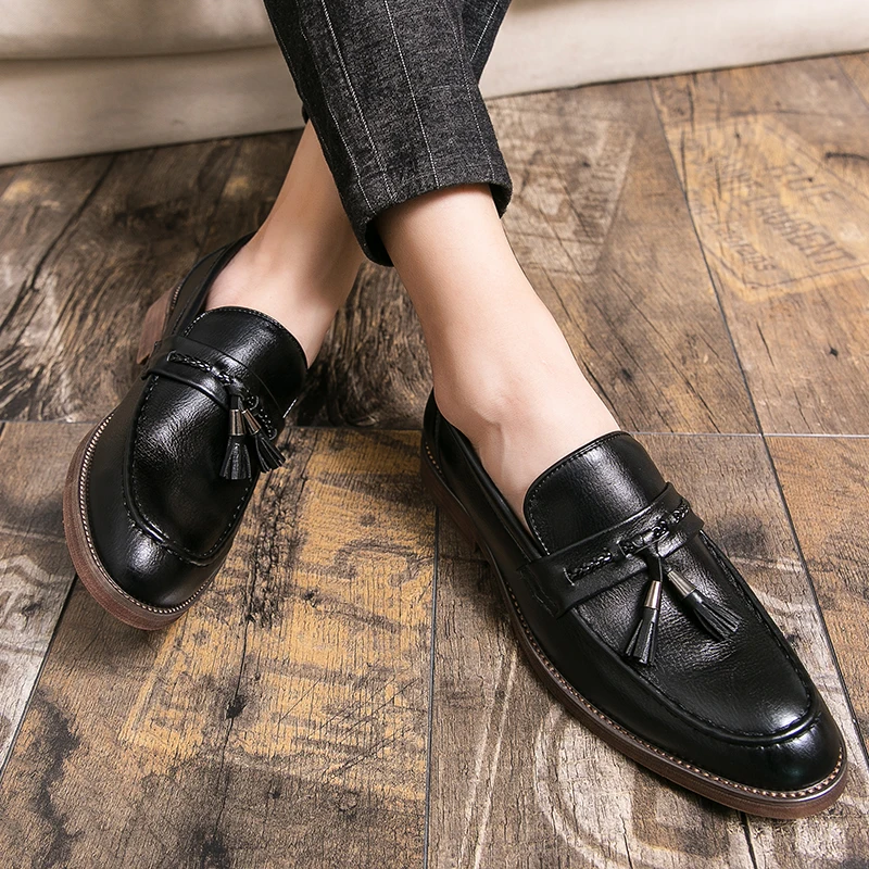 Mocassins en Cuir à Pampilles
