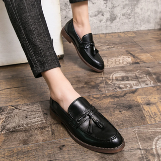 Mocassins en Cuir à Pampilles