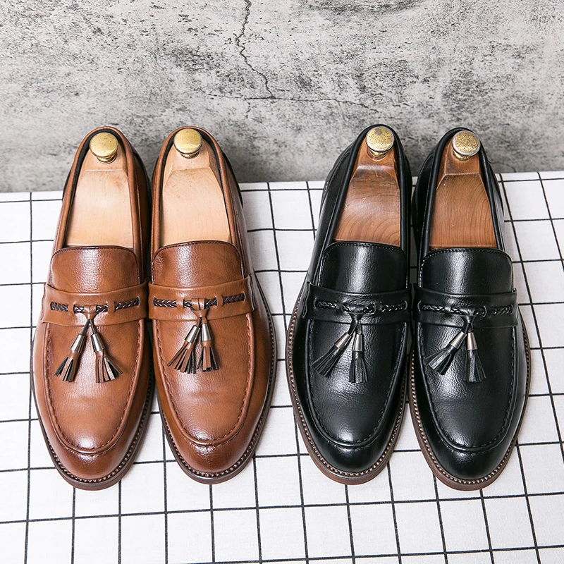 Mocassins en Cuir à Pampilles