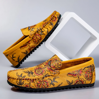 Mocassins en Daim Gravé