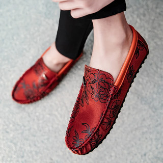 Mocassins en Daim Gravé