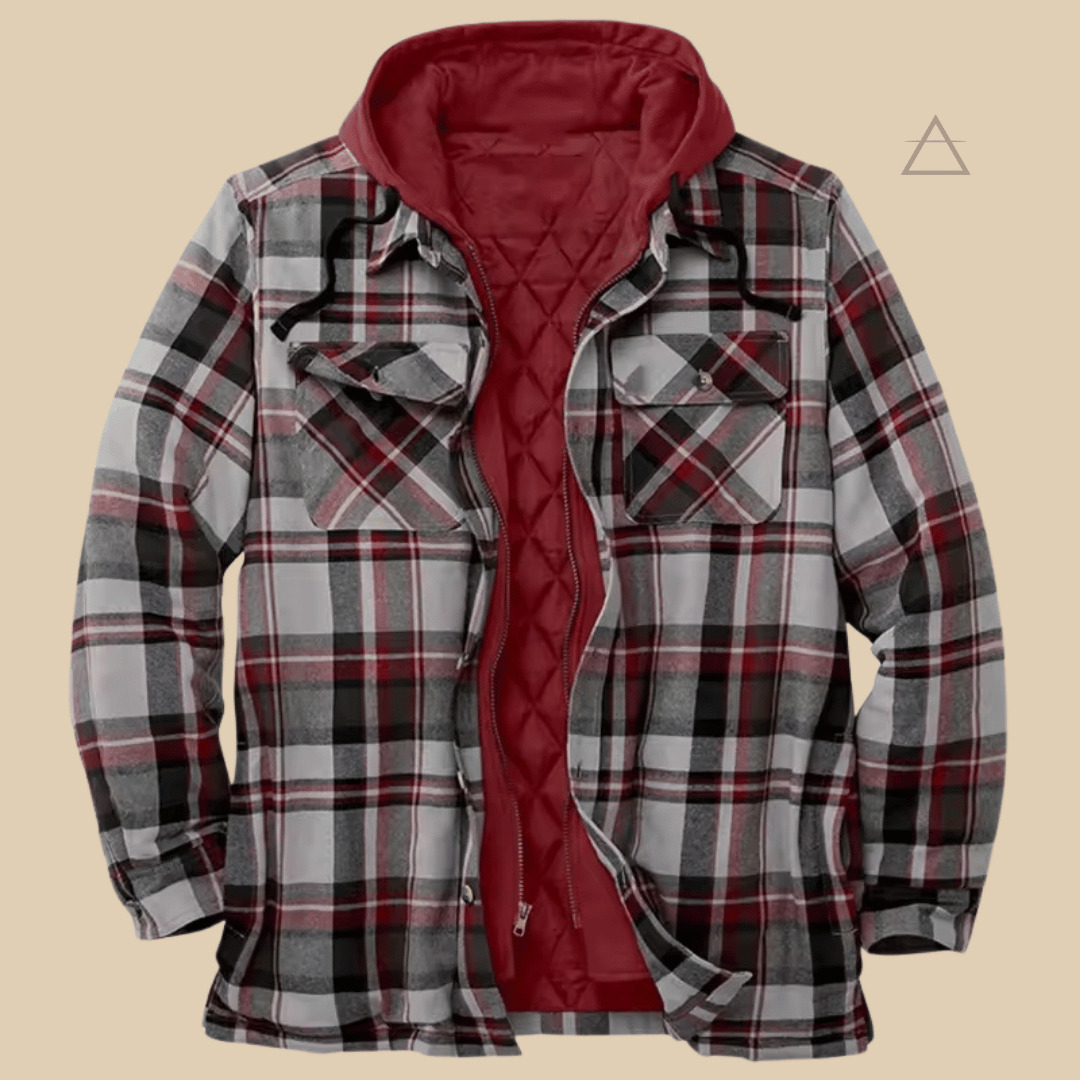 Capucine™ – Veste patchwork à carreaux — Ecossais Bordeaux Anthracite
