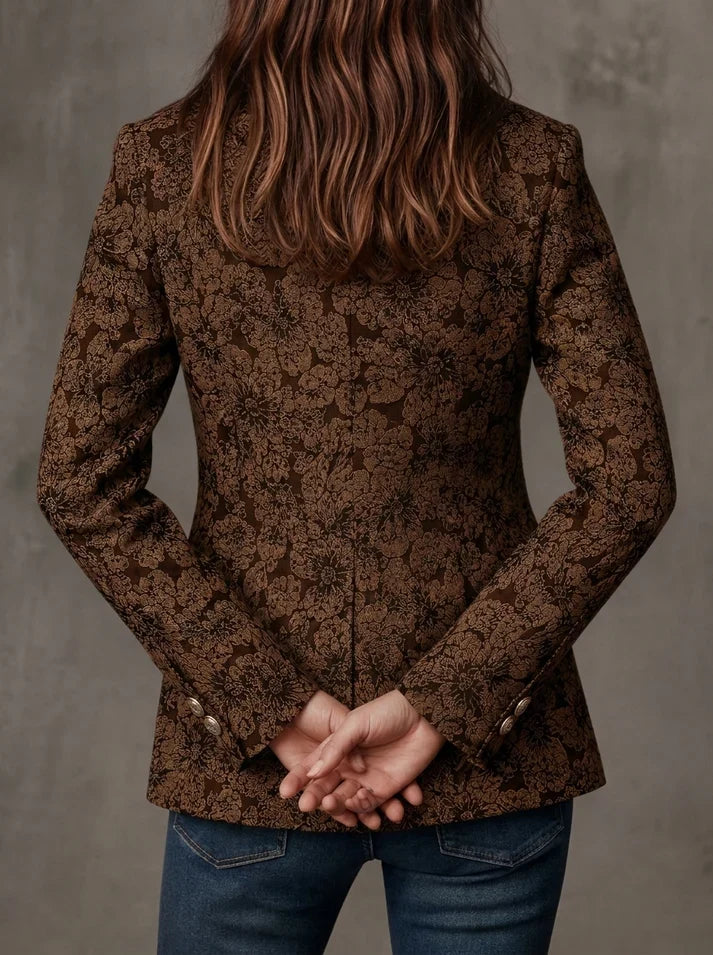 Antonia | Blazer en Jacquard avec Motif Paisley