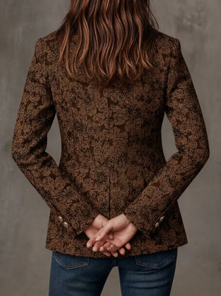 Antonia | Blazer en Jacquard avec Motif Paisley
