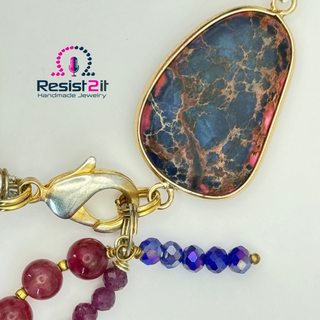 LA NUIT EN ROSÉ™ – Bracelet en pierres précieuses