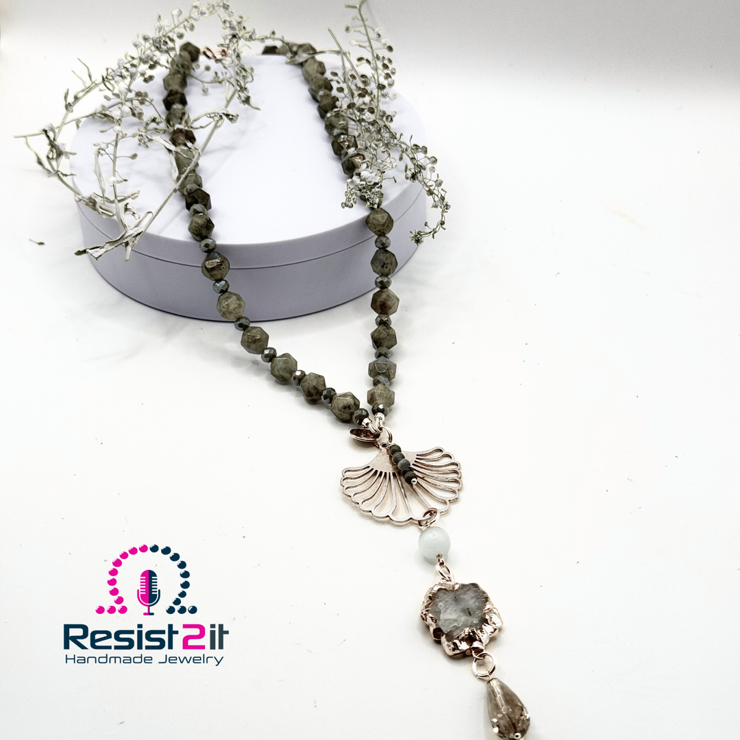 LABRADORITE LUNE™ - Collier en Labradorite &amp; Pierre de Lune