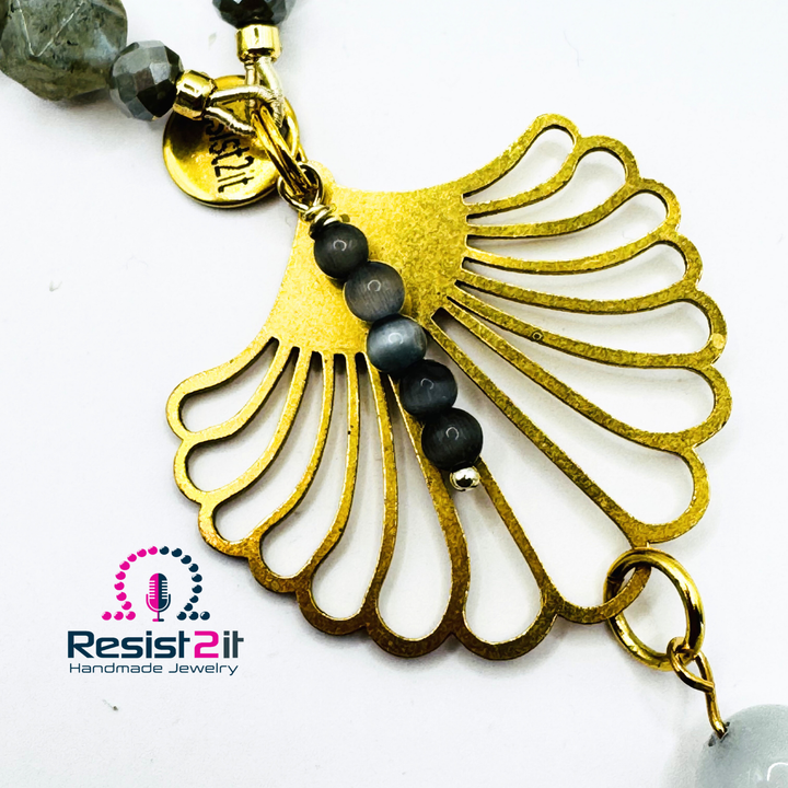 LABRADORITE LUNE™ - Collier en Labradorite &amp; Pierre de Lune