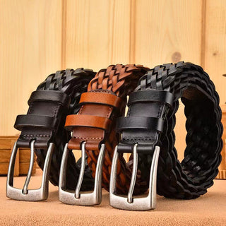 Baptiste — Ceinture Tressée en Cuir | Studio Vespria