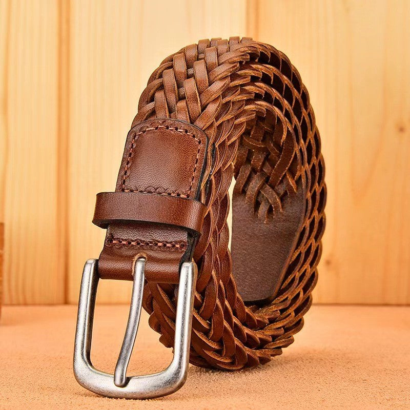 Baptiste — Ceinture Tressée en Cuir | Studio Vespria