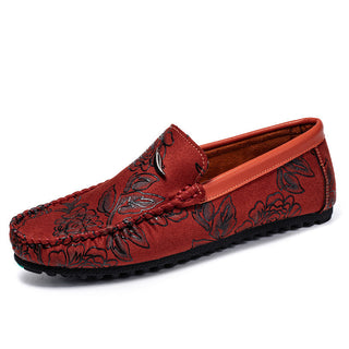 Mocassins en Daim Gravé