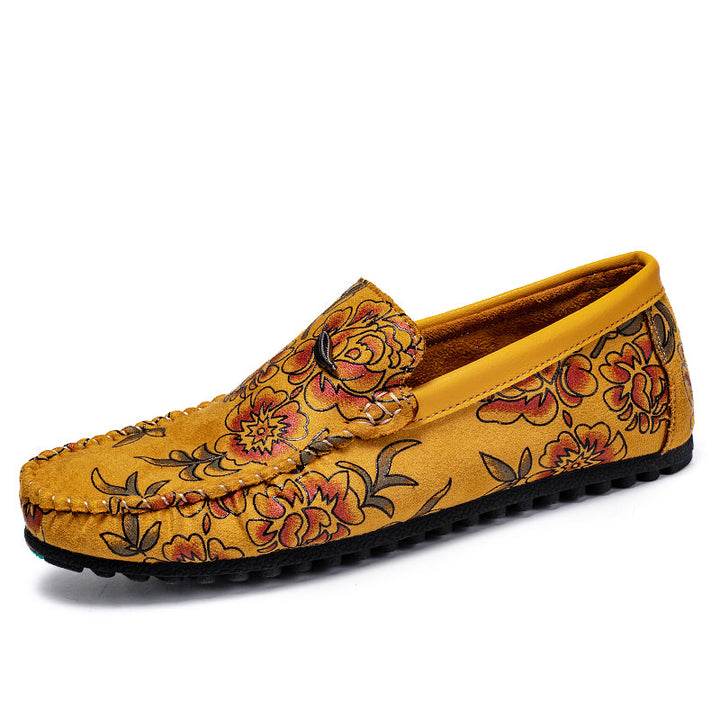 Mocassins en Daim Gravé