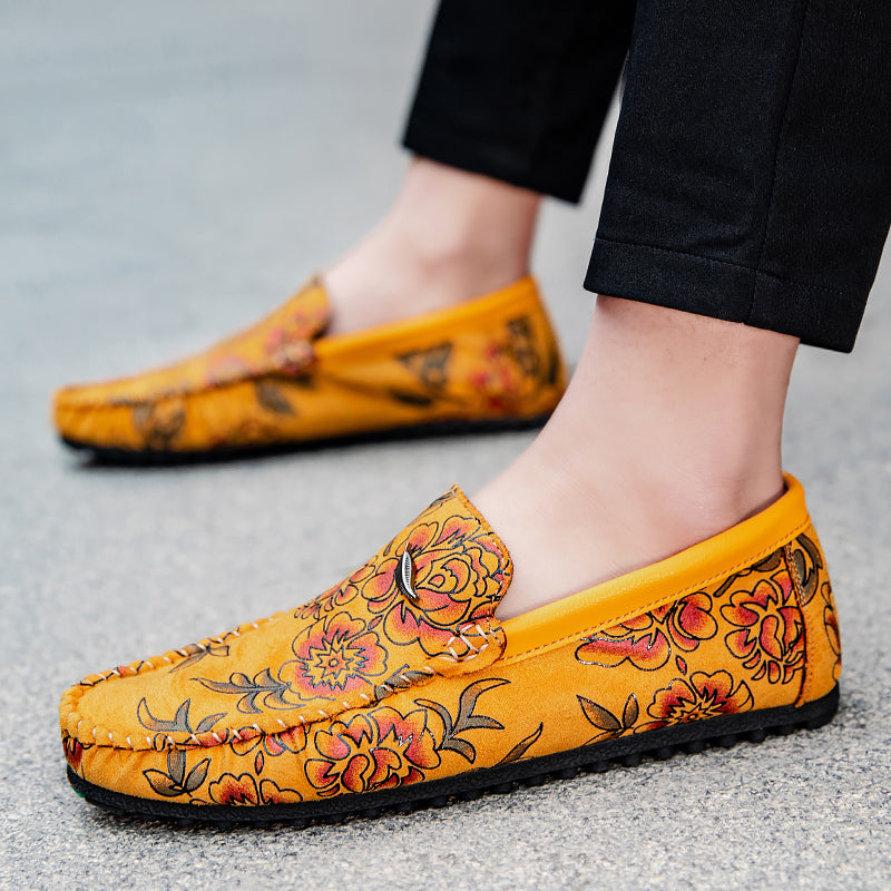 Mocassins en Daim Gravé