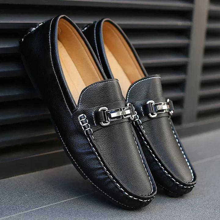 Mocassins en Cuir Authentique