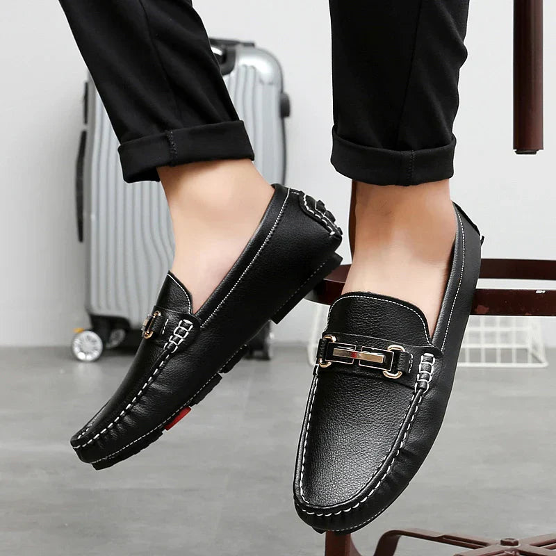 Mocassins en Cuir