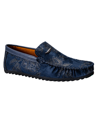 Mocassins en Daim Gravé