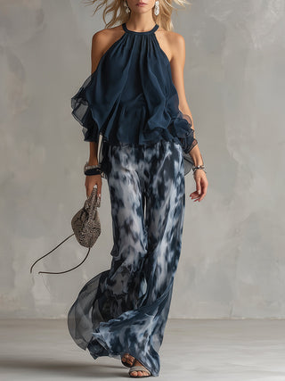 Elisa | Ensemble élégant et léger avec un top fluide et un pantalon large