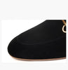 Garance™ – Mule en daim doublée de fourrure